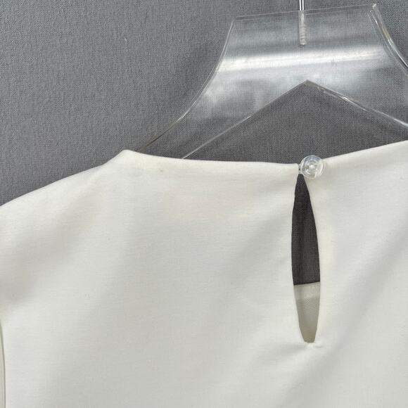 CAMILA COELHO Ramona Mini Dress Womens Small White One Shoulder Side Cut Out - Picture 16 of 16